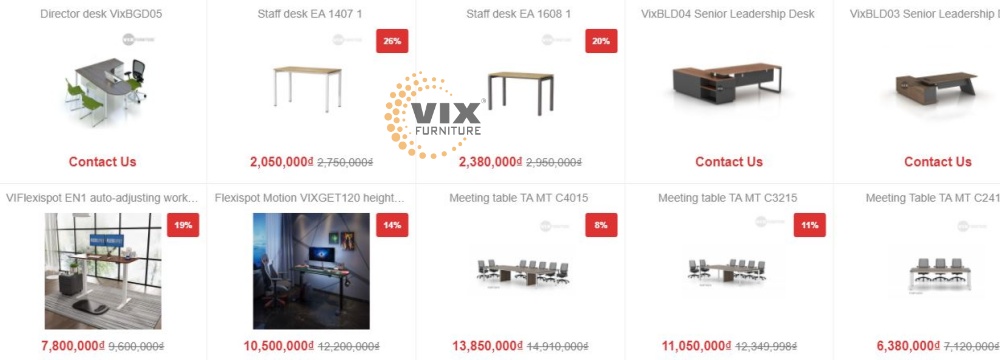 Premium office desks in Vix Furniture