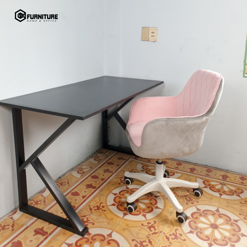 the chair boasts a sturdy chrome-plated iron base that ensures stability and durability