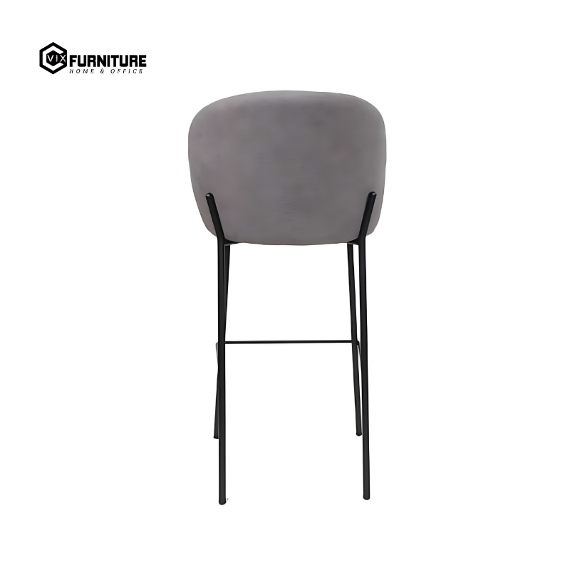 Modern black painted fixed chair leg design