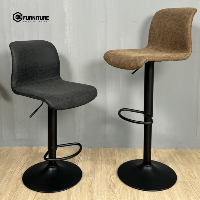 PU Leather Bar Stool with Black Legs VFGB066