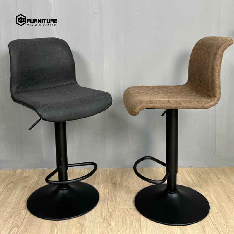 PU Leather Bar Stool with Black Legs VFGB066