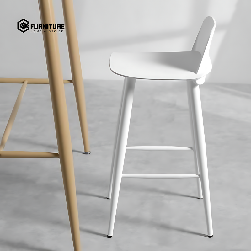 The chair is made from high-quality plastic, offering durability and ease of cleaning