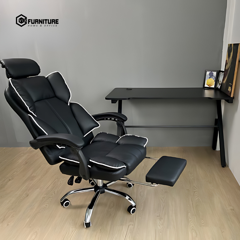 Executive Swivel Chair in PU Leather VFJO-819: Convenient Adjustable Features