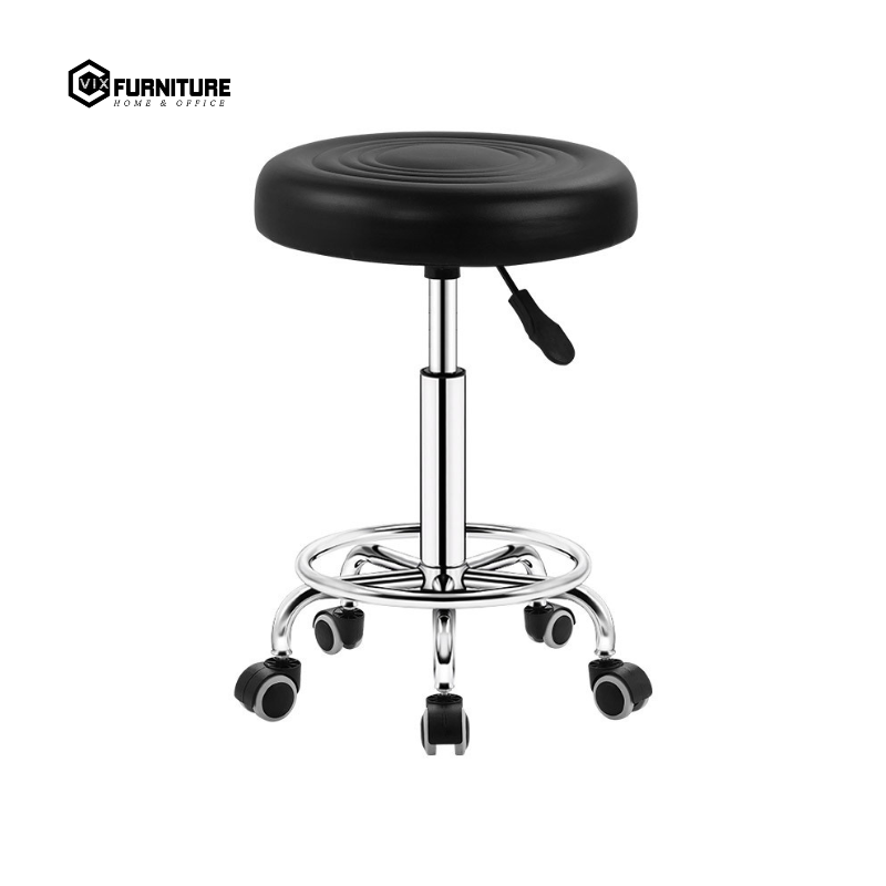 The PVC Upholstered Stool VFD010 is easy to move and arrange in any space