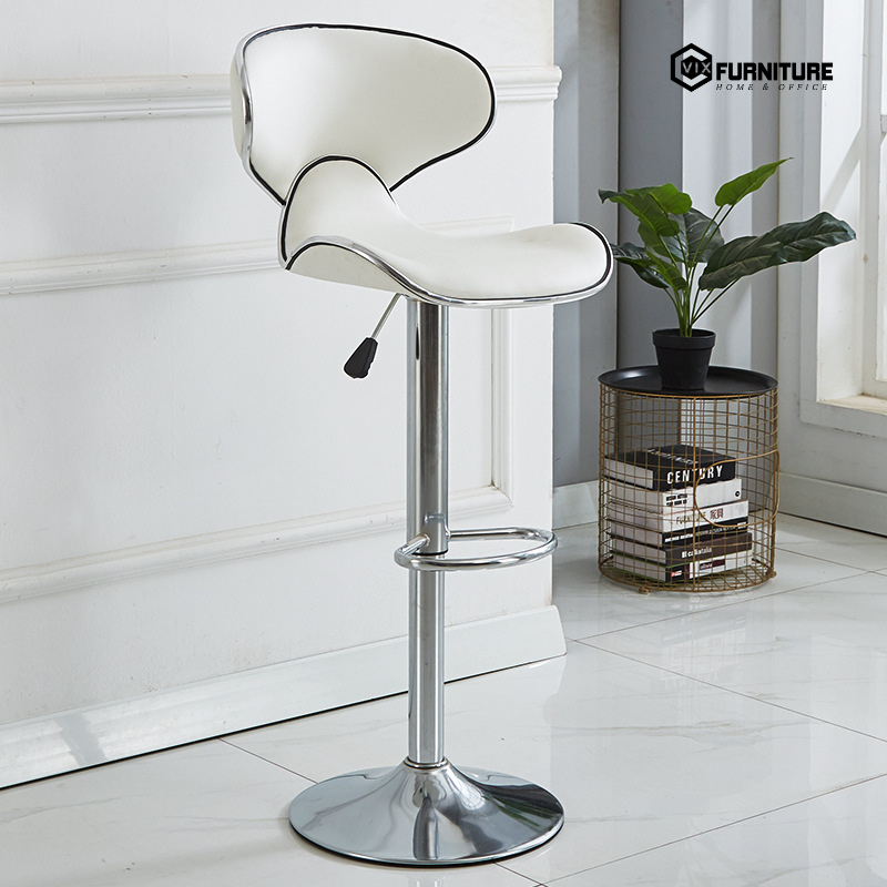 High-Legged PU Leather Bar Stool with Plating VFGB100-2