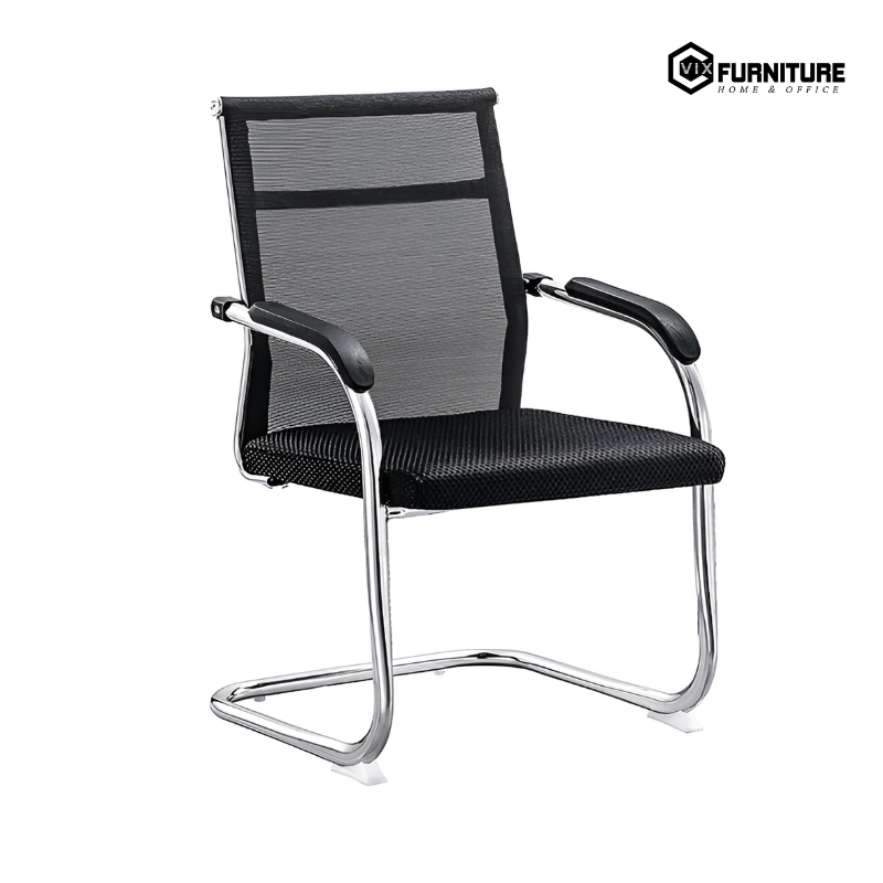 Meeting Room Chair with Cantilever Base and Mesh Back VFGH4009C: Elegant and Luxurious Design