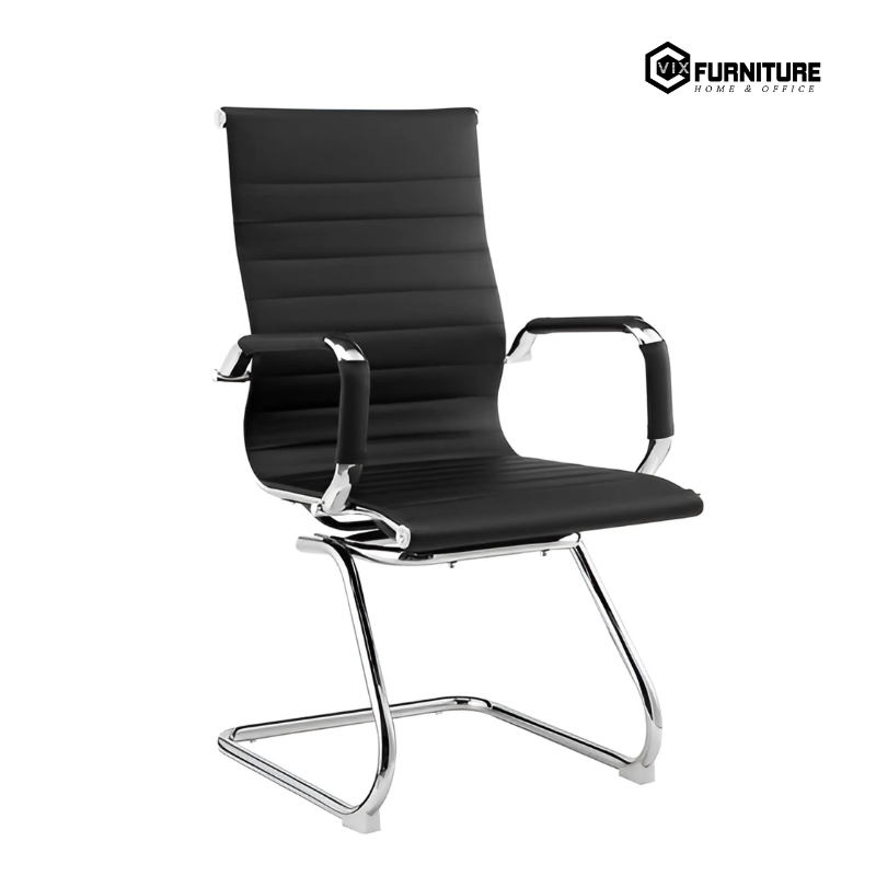 Leather Back Cantilever Meeting Chair VFGH2003