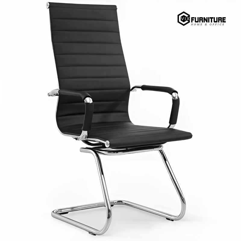 Leather Back Cantilever Meeting Chair VFGH2004