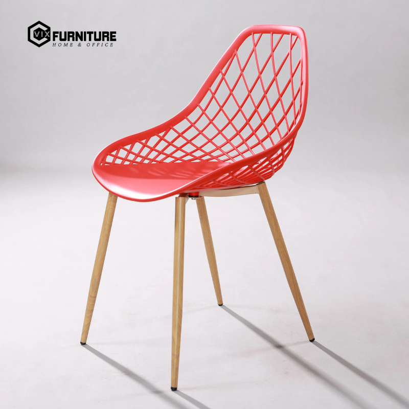 Dining Cafe Chair VFST3012: Modern Rounded Back Design