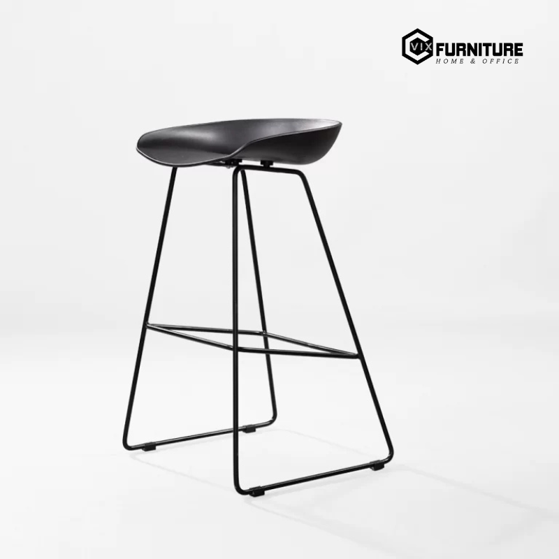 Molded Plastic Bar Stool with Metal Legs VFSTD3021