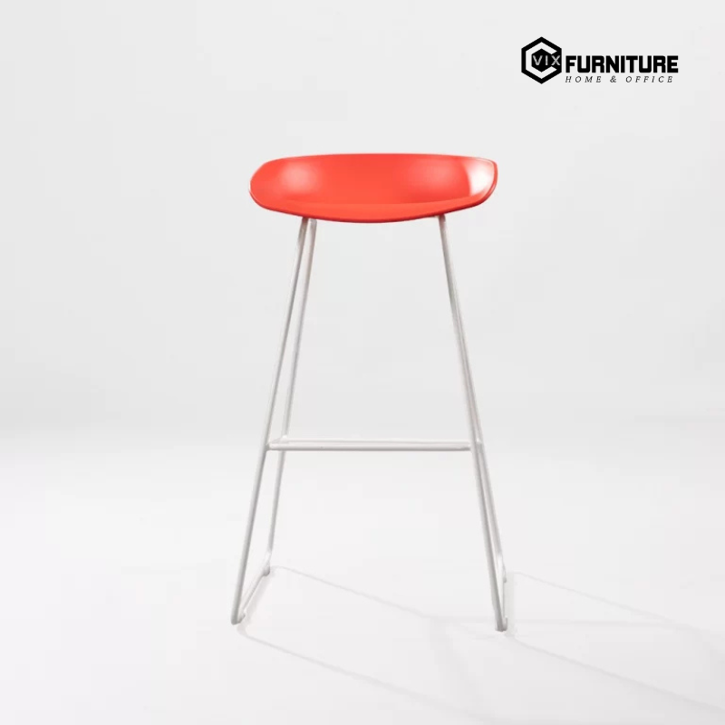 Molded Plastic Bar Stool with Metal Legs VFSTD3021: Elegant and Modern Design