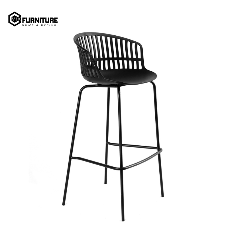 Molded Plastic Bar Stool with Metal Legs VFSTD3031A