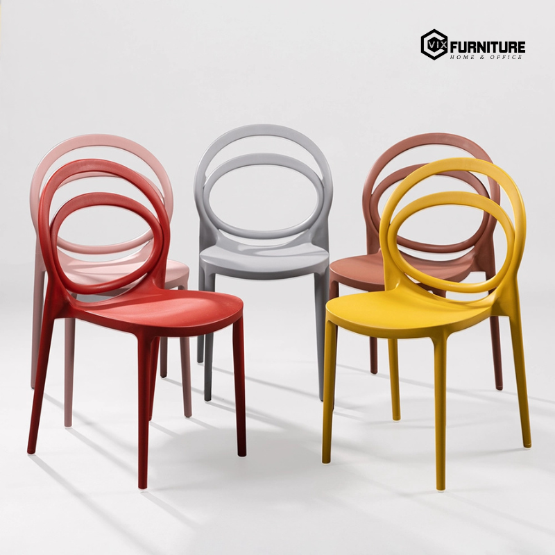 VFST Circus Plastic Cafe Chair: Durable Materials