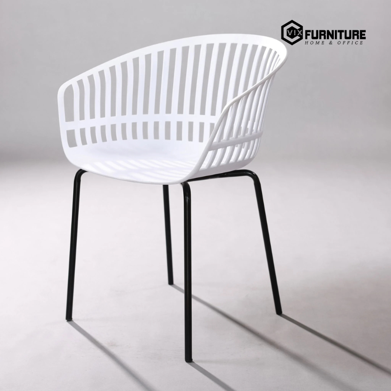 Molded Plastic Café Chair VFST3032: Simple and Modern Design